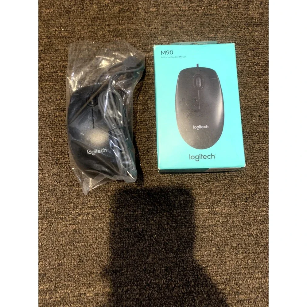 Logitech M90 (09785506675) Wired Optical Mouse NIB - (SEE PHOTOS)